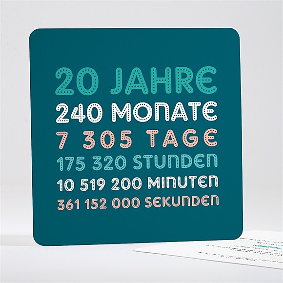 Geburtstagseinladung Countdown 20 Jahre ref.N351613