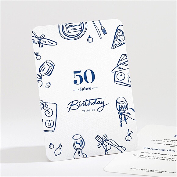 Geburtstagseinladung Dolce Vita 50 Jahre ref.N211704
