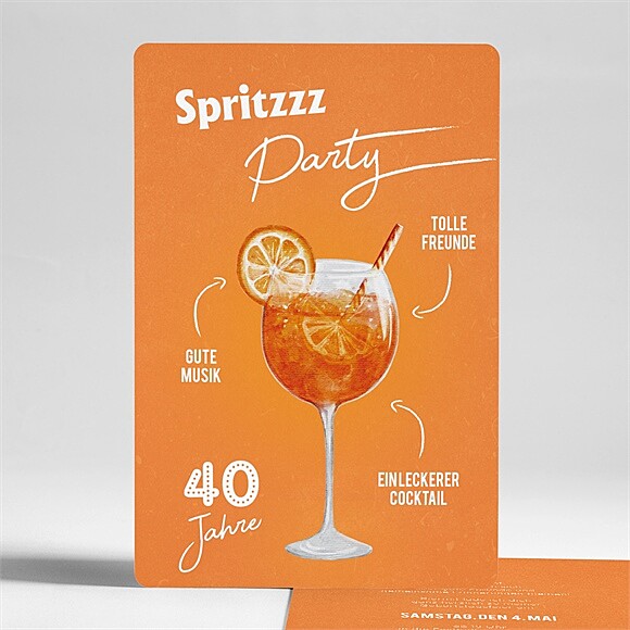 Geburtstagseinladung Spritz 40 Jahre ref.N241317