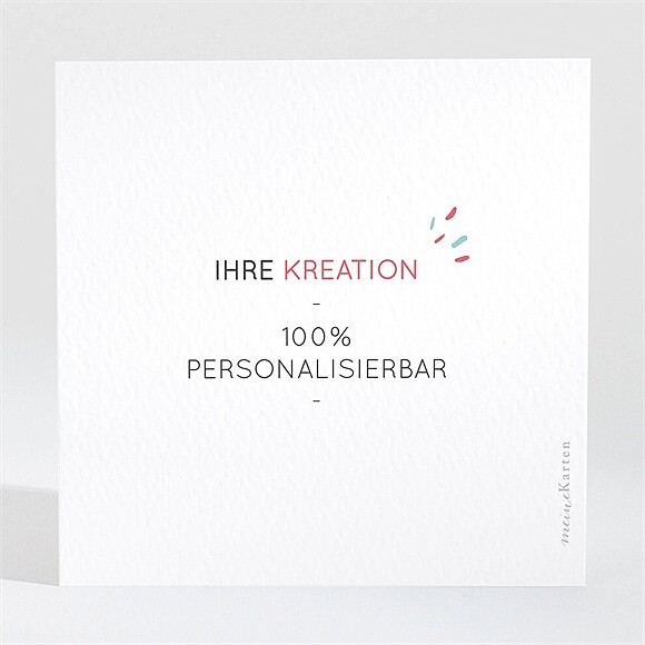 Dankeskarte Geburt Blanco - 9,5x9,5cm (N30022) ref.N30022