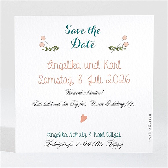 Save the Date Karte Bohemian ref.N3001426