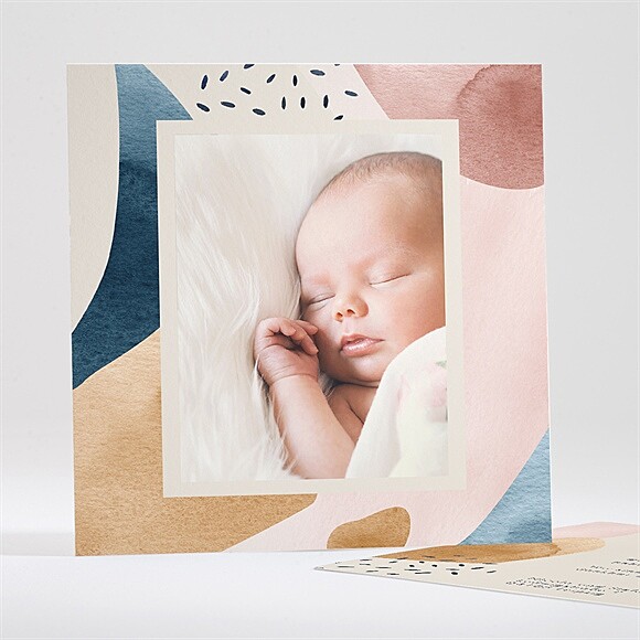 Geburtskarte Modernes Patchwork ref.N35126