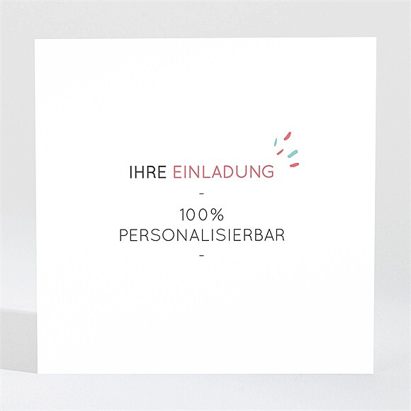 Hochzeitseinladung Blanco - 9,5x9,5cm (N3001869) ref.N3001869