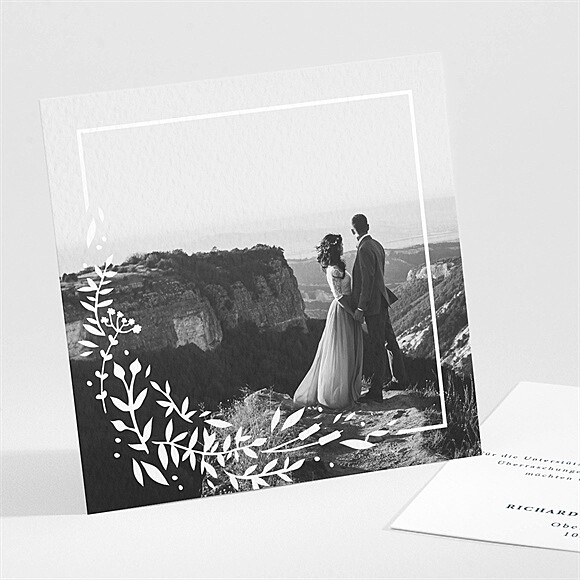 Dankeskarte Hochzeit Schlicht & Elegant ref.N301237
