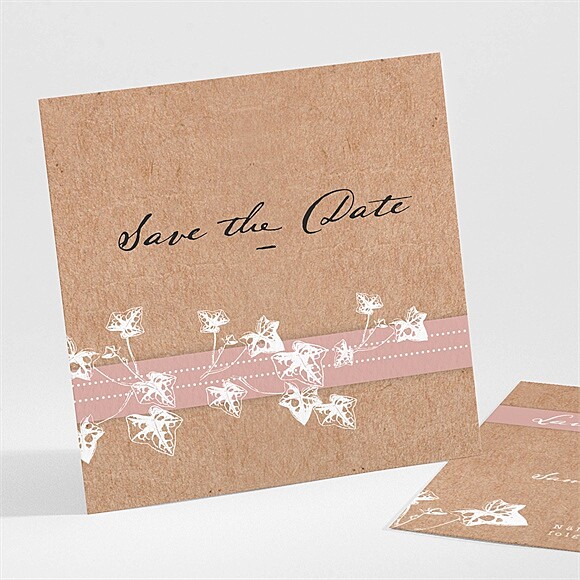 Save the Date Karte Mit Efeu gebunden ref.N301411