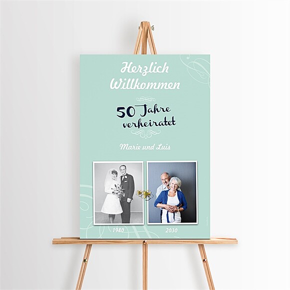 Willkommensschild Hochzeitsjubiläum Schönes Andenken ref.N260403