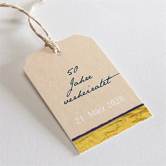 Geschenkanhänger Hochzeitsjubiläum Goldene Feier ref.N291949