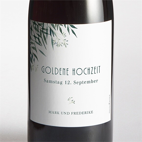 Flaschenetikett Hochzeitsjubiläum Alles in Einem - 50 Jahre ref.N3002138