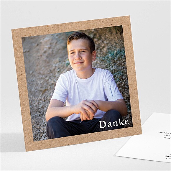 Dankeskarte Konfirmation Elegante Schlichtheit ref.N301654