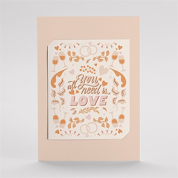 Hochzeitseinladung Hippie - DUO ref.N23141