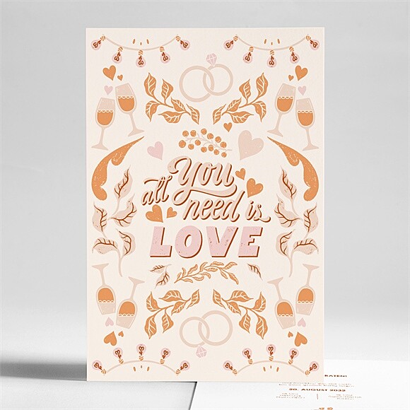 Hochzeitseinladung Hippie ref.N241286