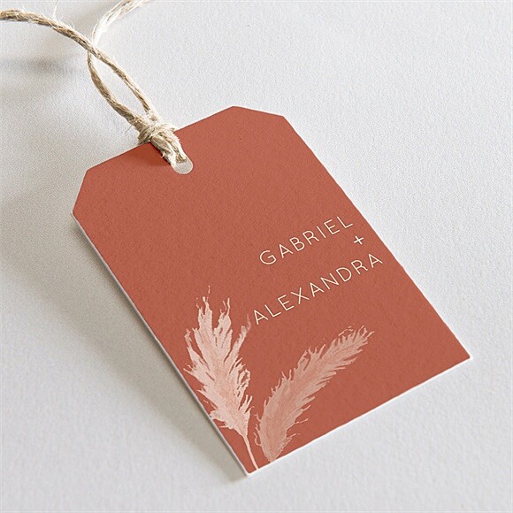 Geschenkanhänger Hochzeit Pampasgras ref.N291139