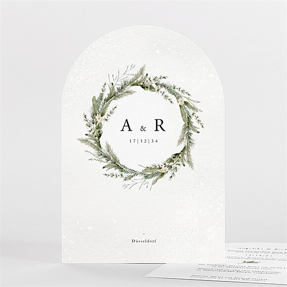 Hochzeitseinladung Winterkrone ref.N27153