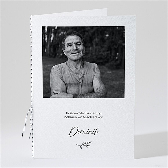 Kirchenheft Trauer Schwarz und weiß ref.N491627