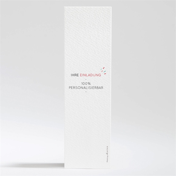 Hochzeitseinladung Blanco - 5,3x19,4cm (N200114) ref.N200114