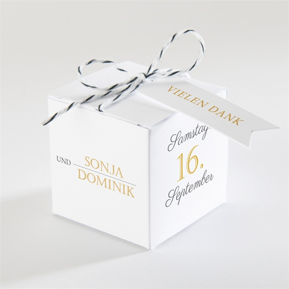 Geschenkbox Hochzeit Der goldene Tag ref.N340143