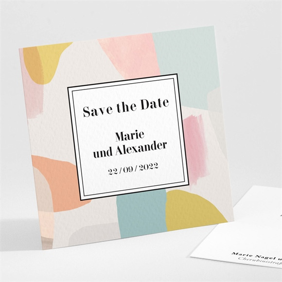 Save the Date Karte Pastell ref.N30197
