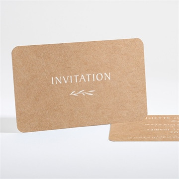 Carton d'invitation mariage réf. N161187