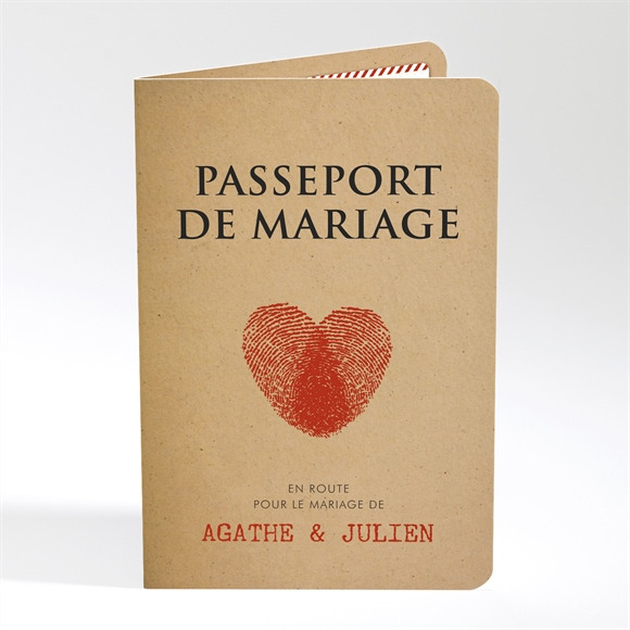 Enveloppe mariage passeport - Mariage