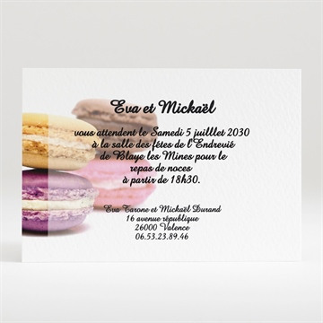Carton d'invitation mariage réf. N120113