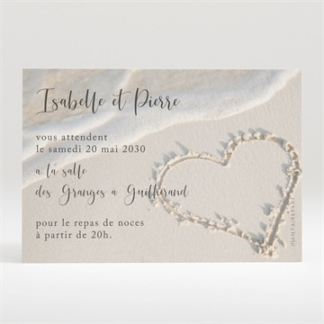 Carton d'invitation mariage réf. N120253