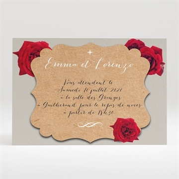 Carton d'invitation mariage réf. N120265