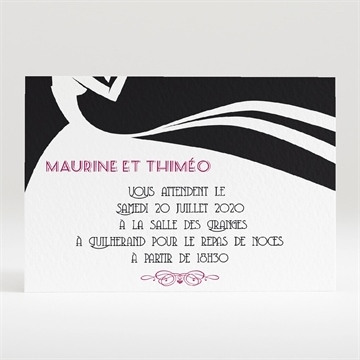 Carton d'invitation mariage réf. N120289