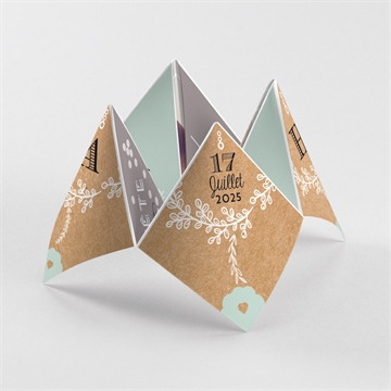 Enveloppe avec carte - Argent – Atelier origami