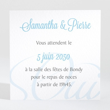 Carton d'invitation mariage réf. N300677