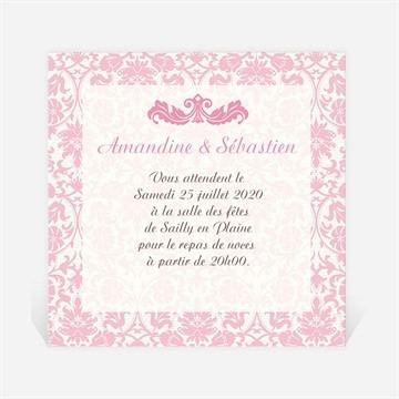 Carton d'invitation mariage réf. N300710