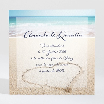 Carton d'invitation mariage réf. N300885