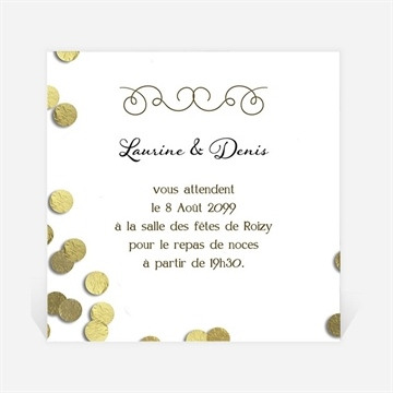 Carton d'invitation mariage réf. N3001034