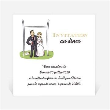 Carton d'invitation mariage réf. N3001122