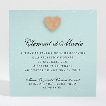 Carton d'invitation mariage réf. N3001331