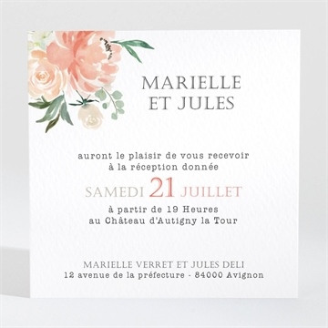 Carton d'invitation mariage réf. N3001372