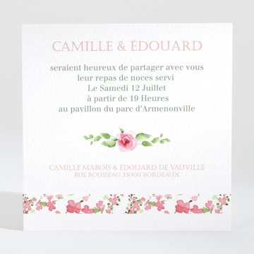Carton d'invitation mariage réf. N3001382