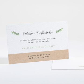 Carton d'invitation mariage réf. N16127