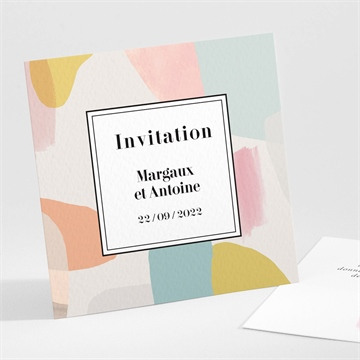 Carton d'invitation mariage réf. N30197