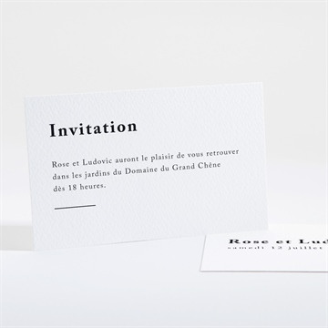 Carton d'invitation mariage réf. N16148