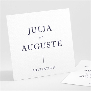 Carton d'invitation mariage réf. N301119