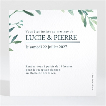 Carton d'invitation mariage réf. N3001566