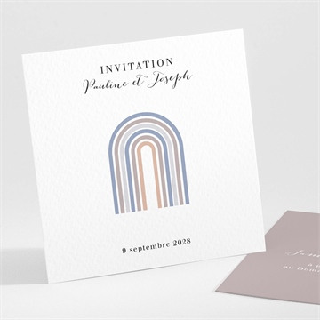 Carton d'invitation mariage réf. N301219