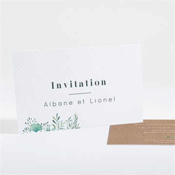 Carton d'invitation mariage réf. N161166