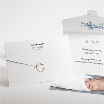 Carte de vœux avec enveloppe, Idéal pour anunciar un naissance