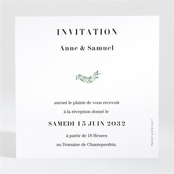 Carton d'invitation mariage réf. N3001709