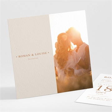 Carton d'invitation mariage réf. N301321