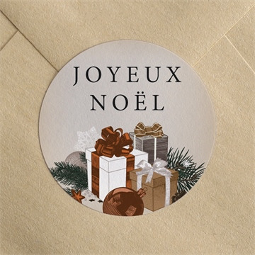 Aimant De Noël Avec Phrase De Noël Dans Une Enveloppe Cadeau Et Autocollant  Avec Image Personnalisée
