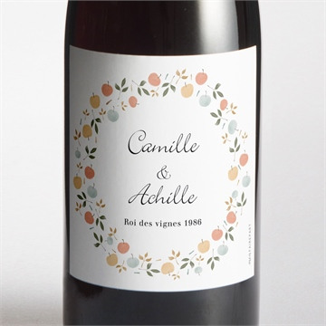 Création en ligne d'étiquette bouteille de champagne personnalisée