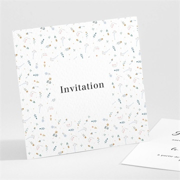 Carton d'invitation mariage réf. N301362