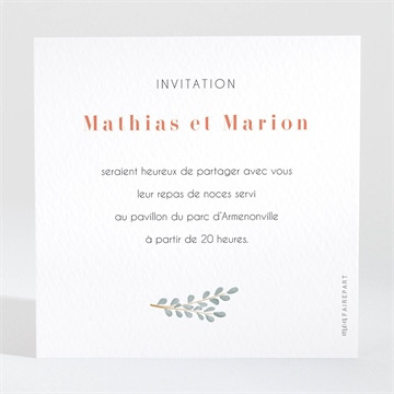 Carton d'invitation mariage réf. N3001791